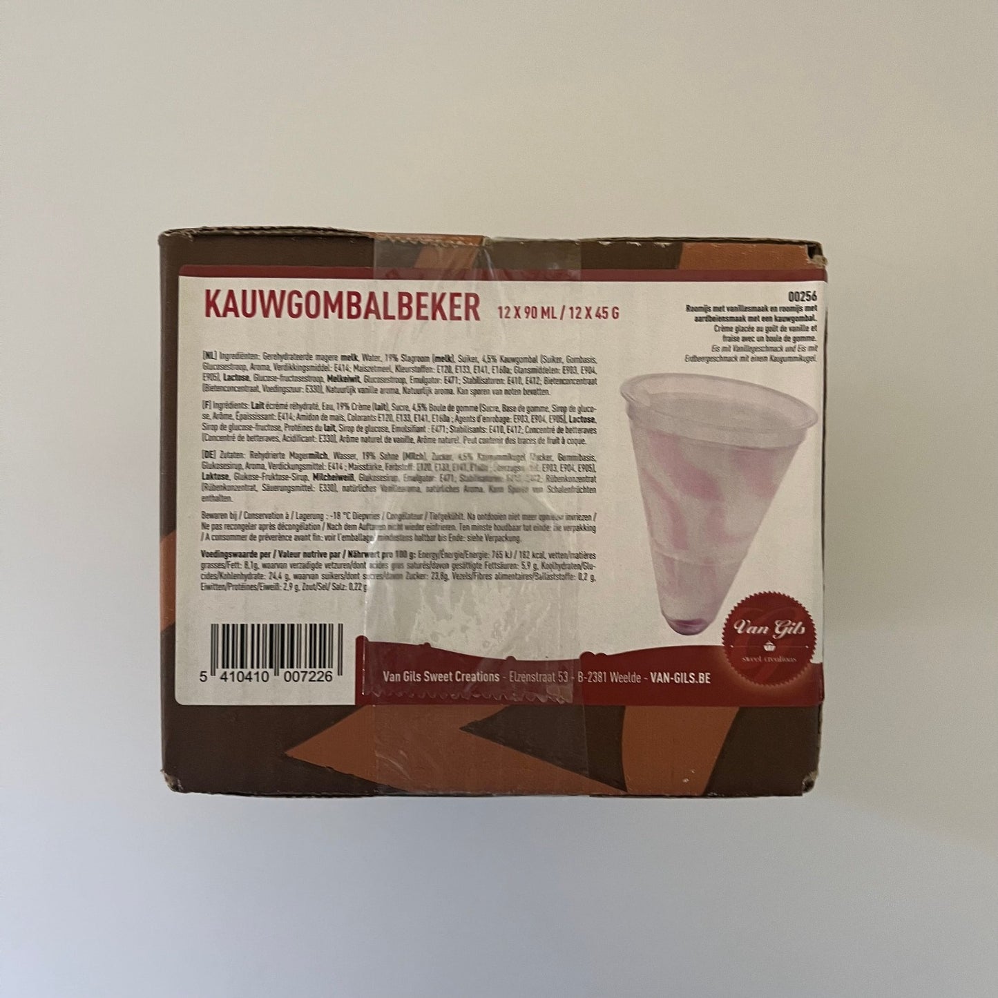 Kauwgombal ijsjes 12 stuks