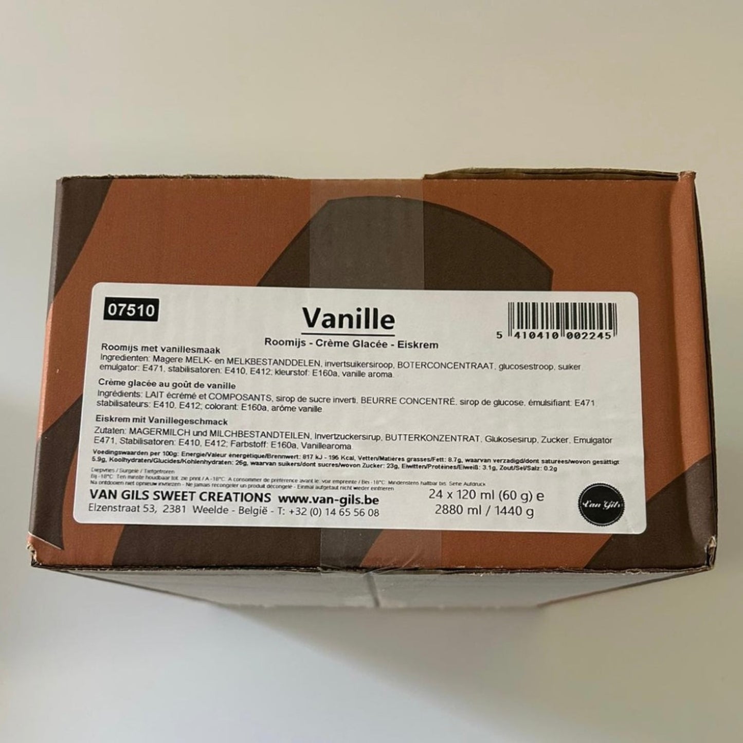 Vanille roomijsbeker 24 stuks