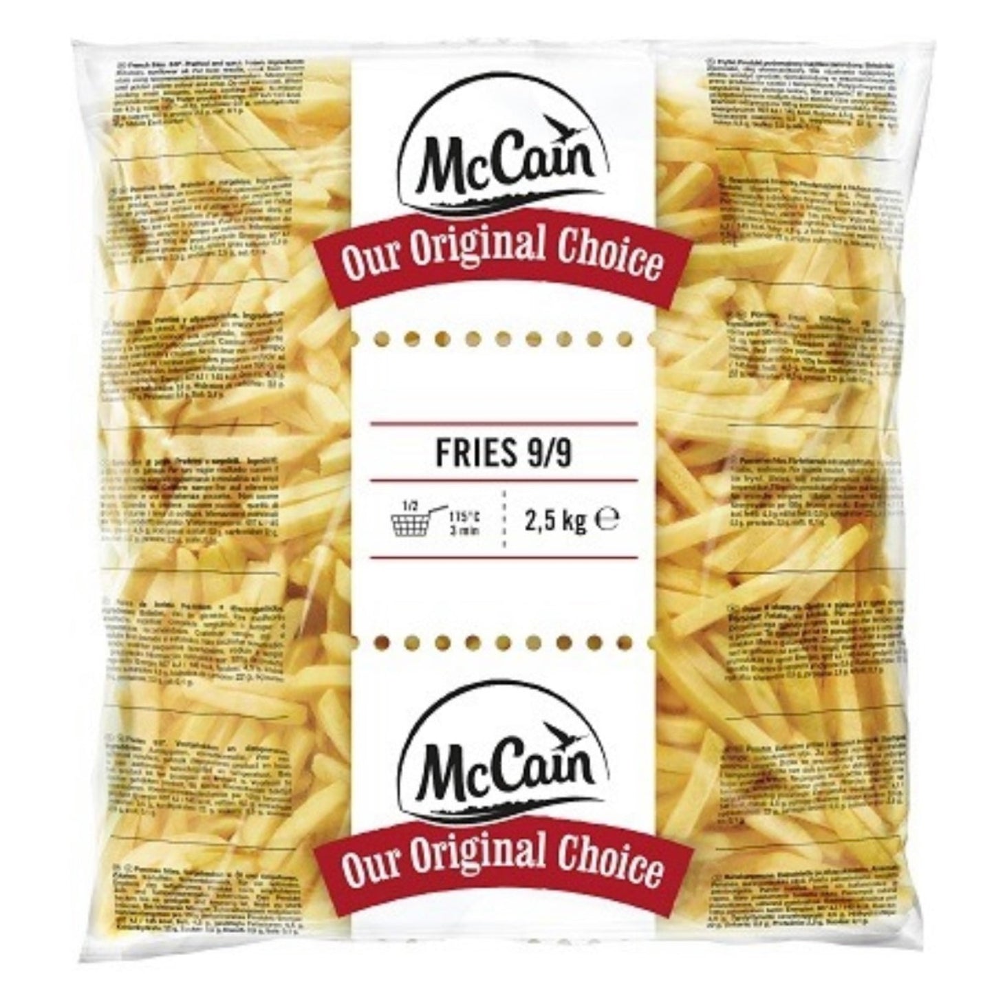 Friet 9/9 McCain 2,5kg