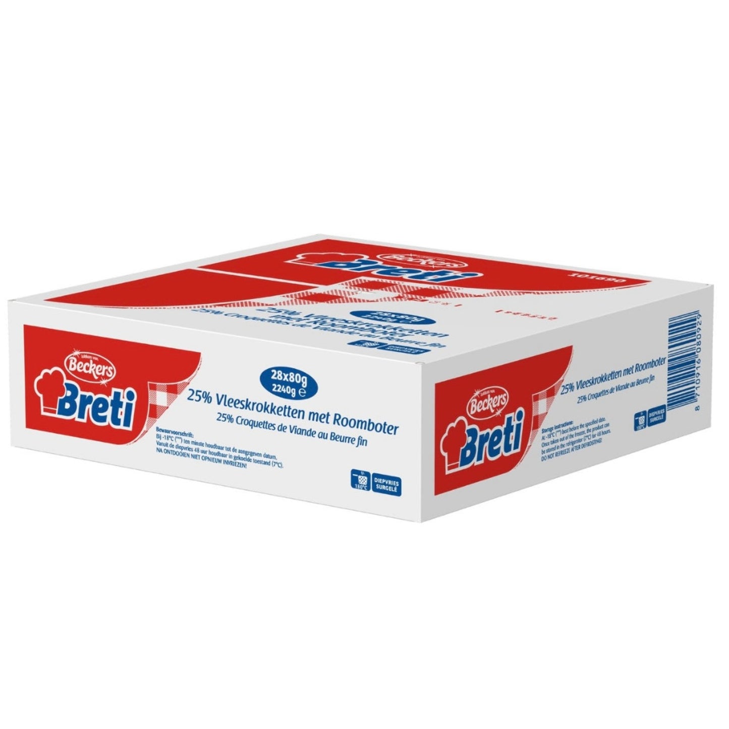 25% vleeskroket Breti 28 stuks