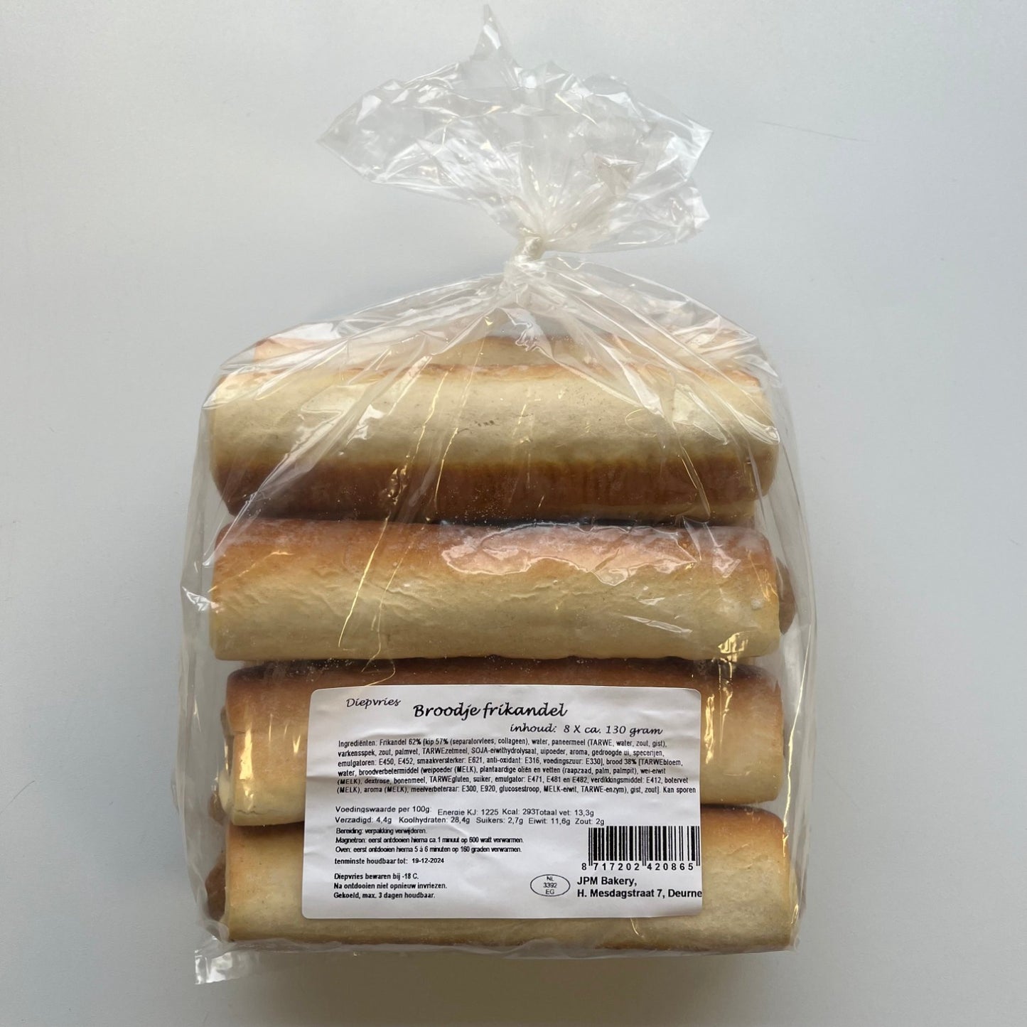 Broodje frikandel 8 stuks