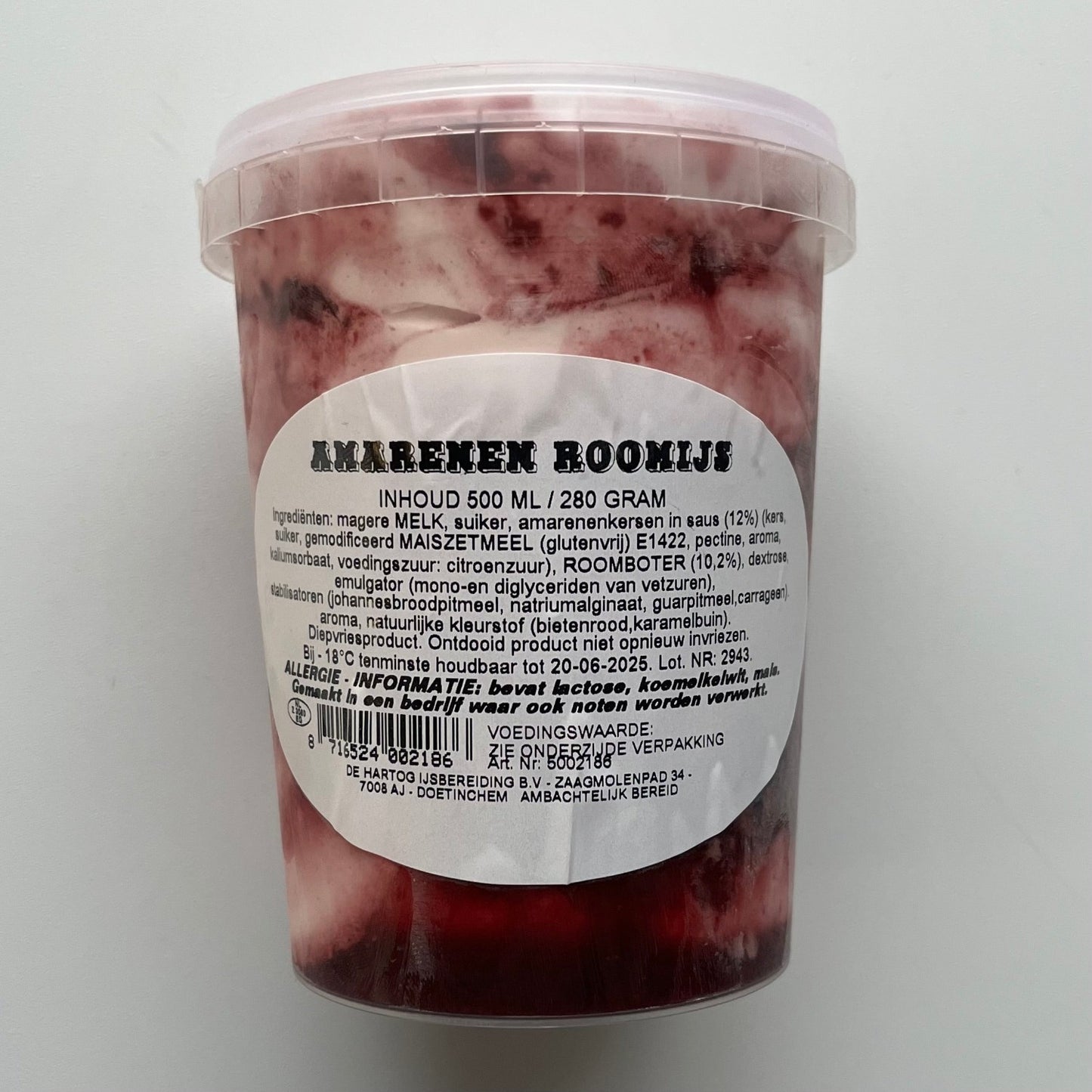 Amarenen roomijs 500ml