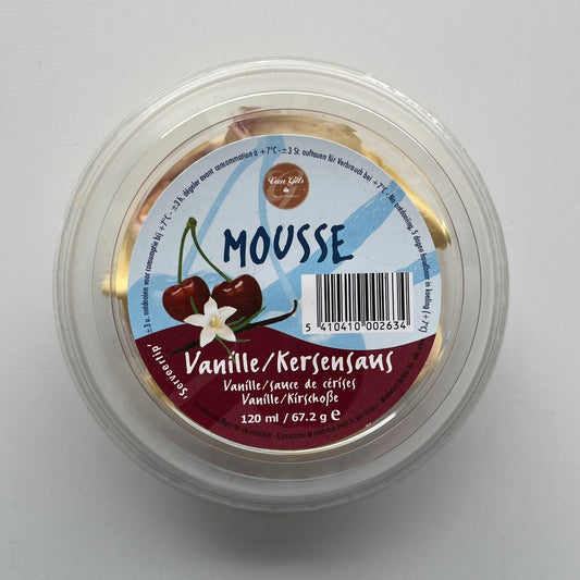 Vanille-kers mousse