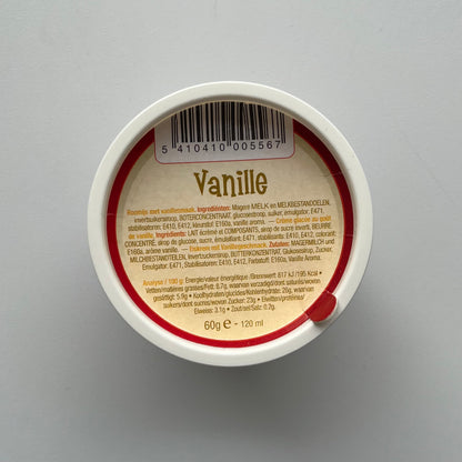 Vanille roomijsbeker